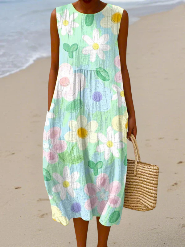 Anna - Sukienka Midi Pastel Blossom