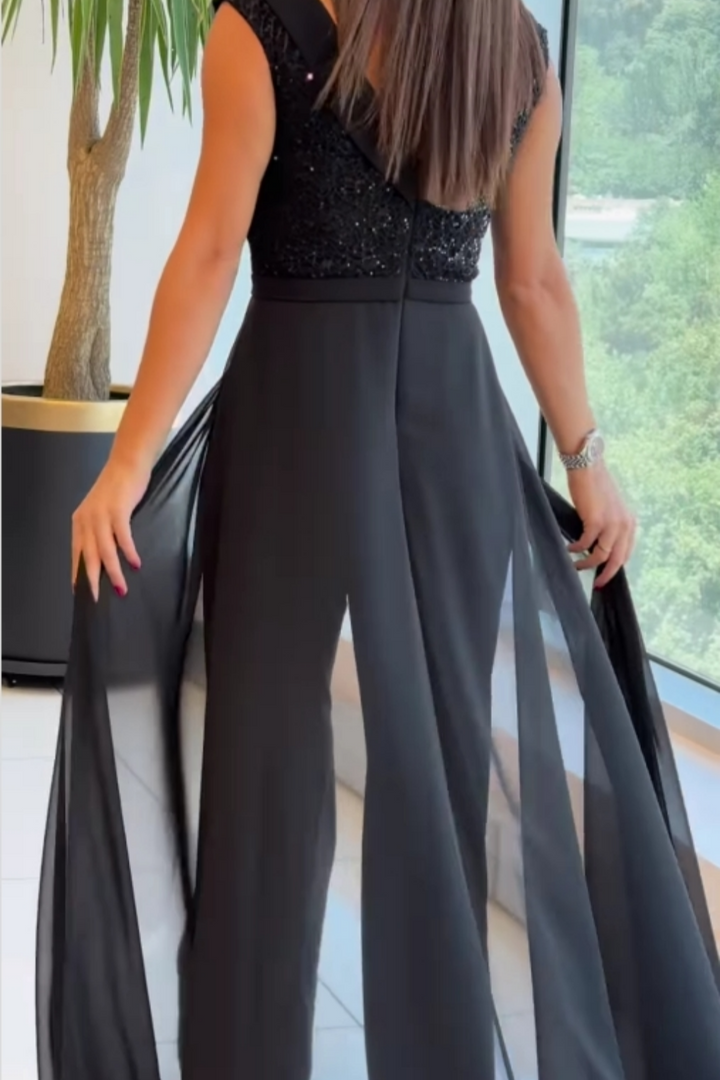Barbara | Stylowy kombinezon bez rękawów