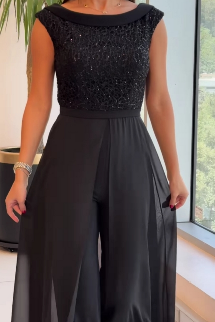 Barbara | Stylowy kombinezon bez rękawów