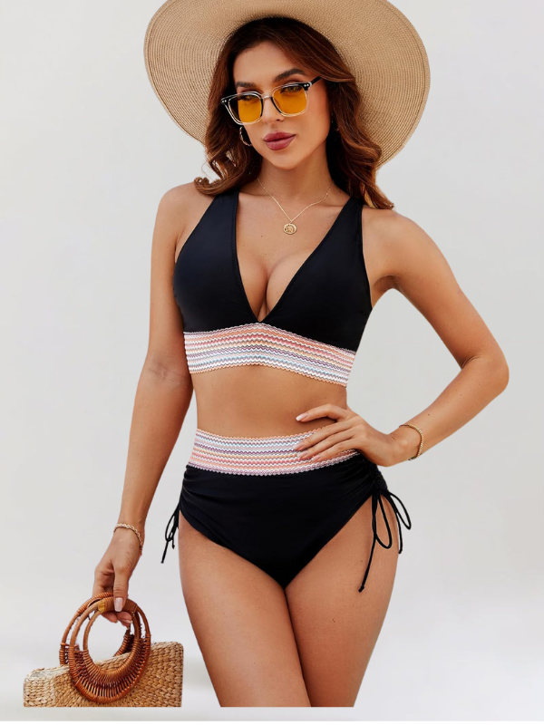 Lidia – Zestaw Bikini z Kontrolą Brzucha i Wysokim Stanem