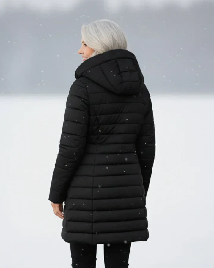 Elżbieta - Elegancki płaszcz damski z dopracowanym wykończeniem