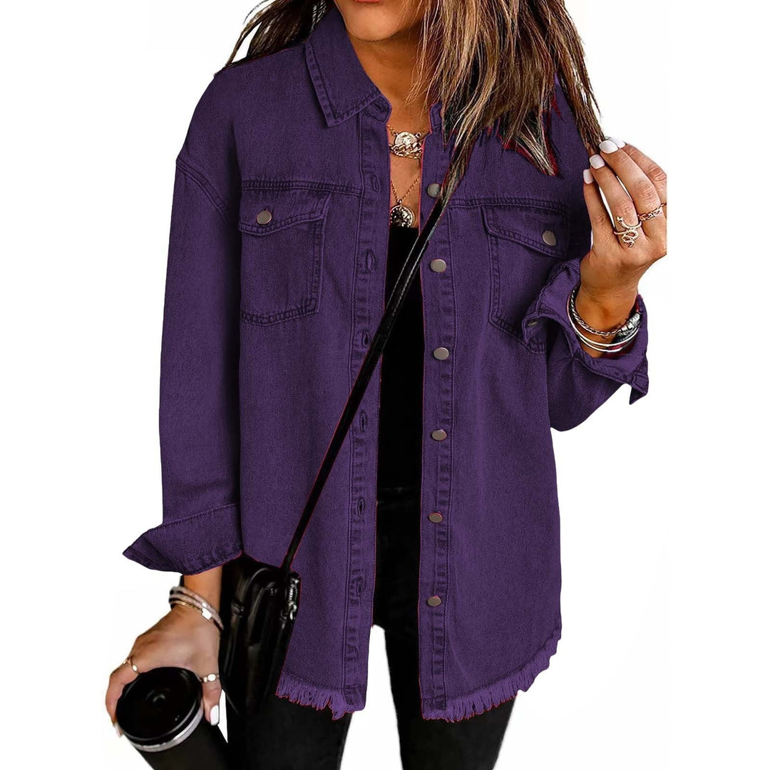 Patrycja - Klasyczna Codzienna Kurtka Dżinsowa